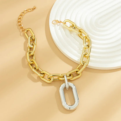 BowLift | Chunky Two Tone Paperclip Bold Necklace