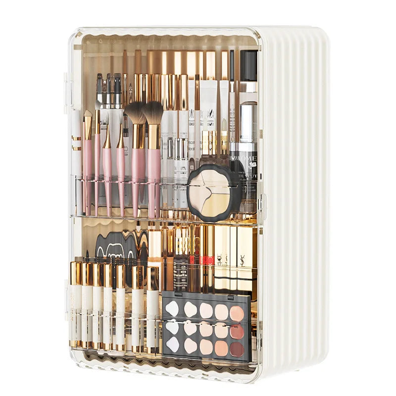 Skanto | Luxo Luxury Makeup Storage Box – Dustproof Cosmetic Organizer with Magnetic Door