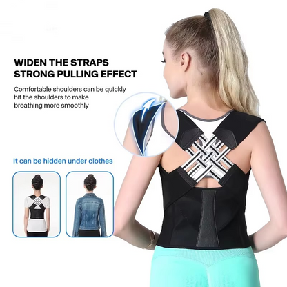 BowLift | Adjustable Posture Corrector Back Brace Support Strap for Men and Women