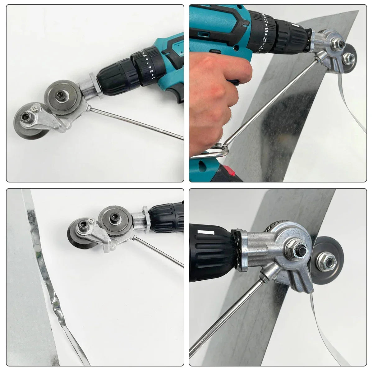 Skanto | Electric Drill Cutting Attachment: Metal Double Cutter Tool - Sheet Metal Hole Cutter Drill for Copper Plate