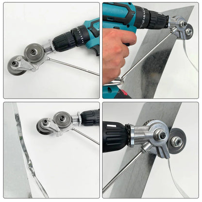 Skanto | Electric Drill Cutting Attachment: Metal Double Cutter Tool - Sheet Metal Hole Cutter Drill for Copper Plate