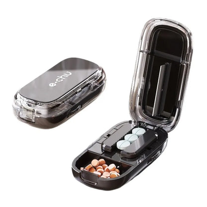 BowLift | Pocket Size Dustproof Pill Cutter Organizer