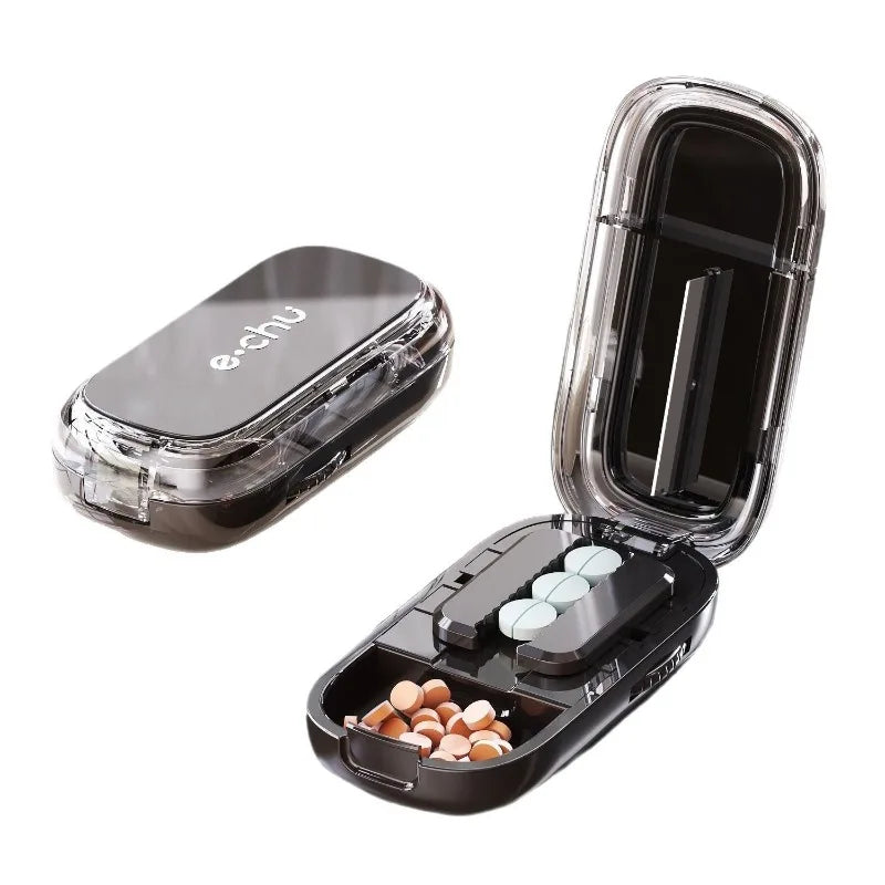 Karnz | Pocket-sized Dustproof Pill Cutter Organizer