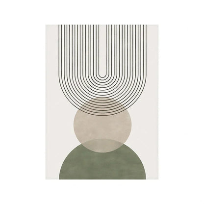 Sage Green Beige Minimalist Abstract Botanical Wall Art Fine Art Canvas Prints Pictures For Living Room Dining Room Nordic Home Decor | Bowlift