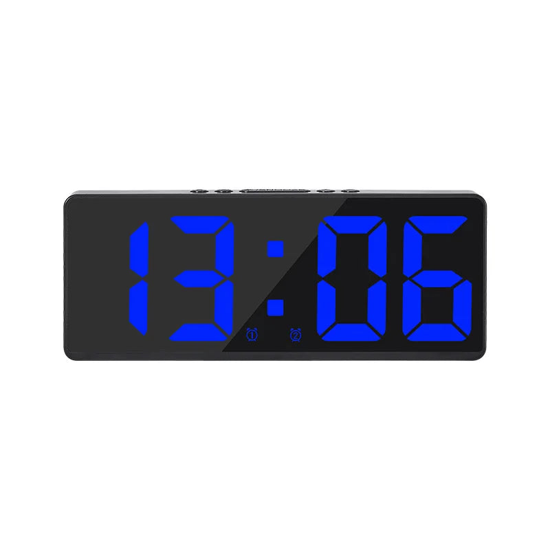 Sandsberg LED Alarm Clock with Voice Control | Silent Night Mode | Modern Design