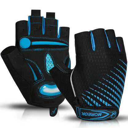 BowLift | RideEase Half Finger Cycling Gloves – Shock Absorbing, Breathable & Anti-Slip Gloves