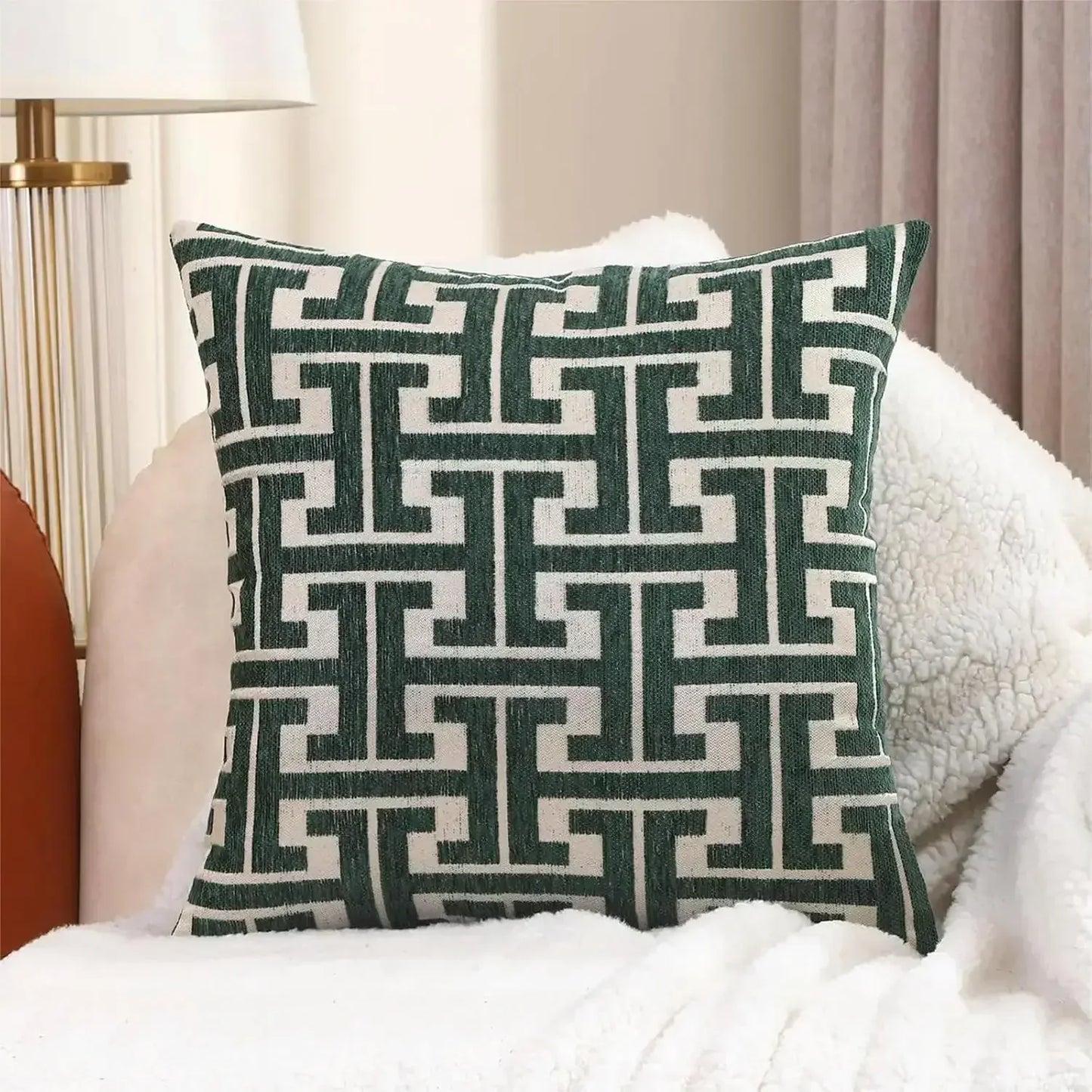 Skanto | Embroidered Pillow Cover for Sofa and Living Room