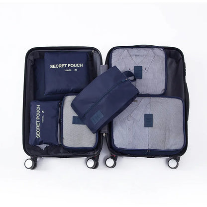 Karnz | TRAVORO Packing Cube Set | 6-piece | Waterproof & Extra Volume | Suitcase Organizer for Men