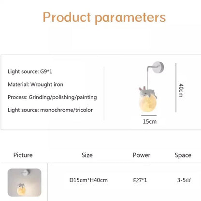 MoonGlow Light - Stylish LED Wall Lamp for Rooms Skanto