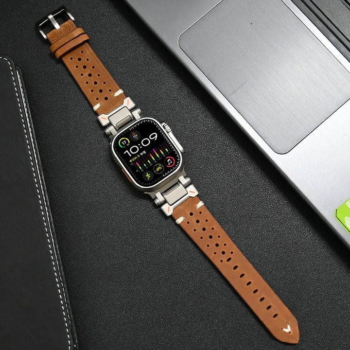 Skanto | Genuine Leather Apple Watch Band – Stylish and Durable Strap for Your Apple Watch