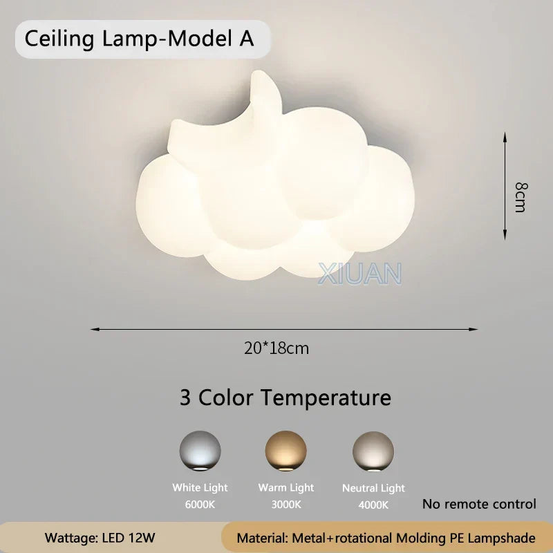 WhiteCloud Lamp – Stylish LED Wall Light for Kids Skanto