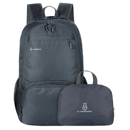 BowLift | TrekVita Foldable Backpack | Ultralight & Waterproof | 31×14×47 cm | Outdoor & Travel Backpack for Men & Women