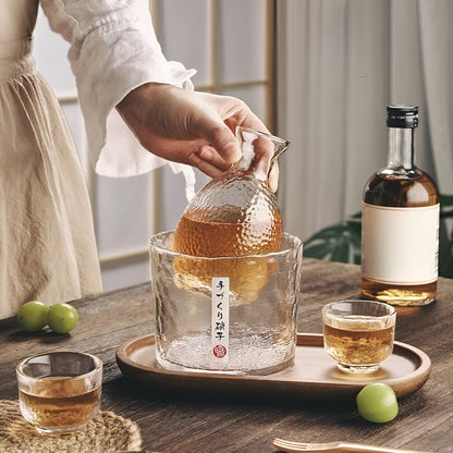Japanese Glass Set - Elegant Sake & Whisky Set | Perfect for Bar & Home | Karnz
