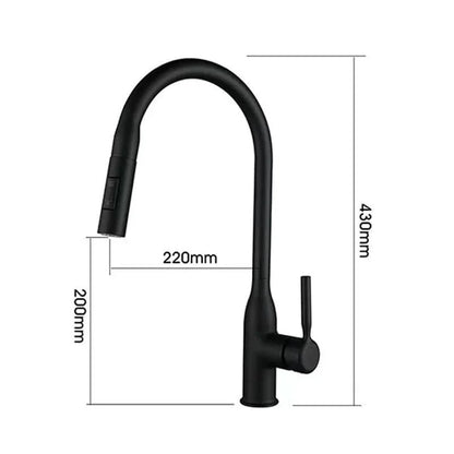 BowLift | Stainless Steel Kitchen Faucet with Pull-Out Sprayer