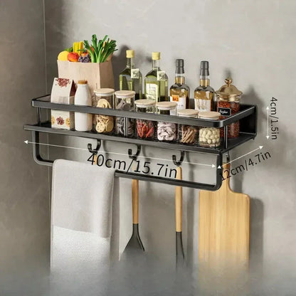 Black Kitchen Shelf