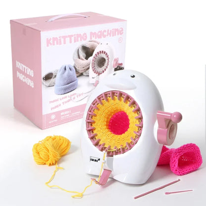 BowLift | Strickolino Knitting Machine | 22 Needles | Automatic Circular Knitting Set for Beginners & Adults | Fast Knitter with Accessories