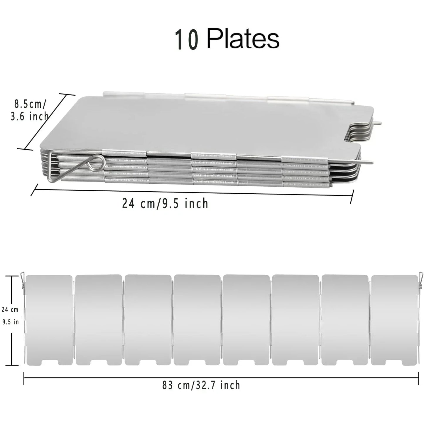 Brehn | WindShieldX Camping Windscreen | Foldable & Ultralight | Stainless Steel | For gas stoves & outdoor stoves