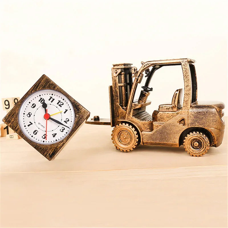BowLift | Retro Forklift Unique Digital Clock
