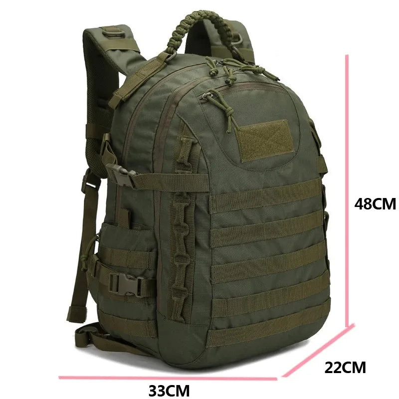 BowLift | TrekNexus 35 L Hiking Backpack Men | Tactical Trekking Backpack 48 × 33 × 22 cm | Outdoor Camping, Fishing, Hunting & Sports with MOLLE System