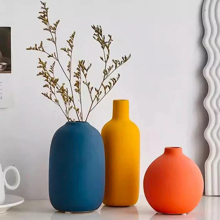 Nordic Ceramic Vase Bowlift