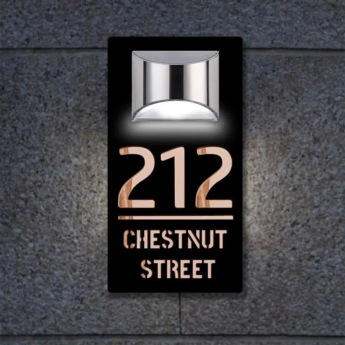 Skanto | Solar House Address Sign Light