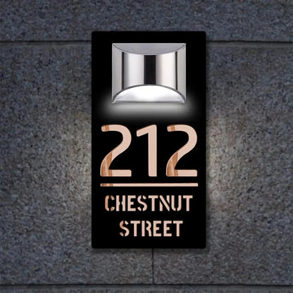 Skanto | Solar House Address Sign Light