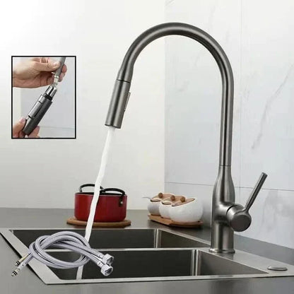 Skanto | Stainless Steel Kitchen Faucet with Pull-Out Spray Head