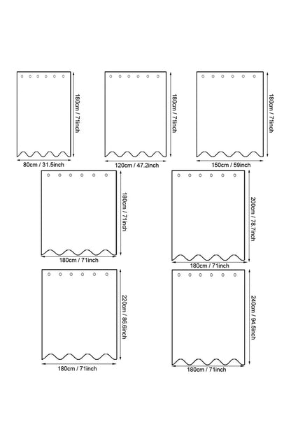 Transparent Dice Shower Curtain