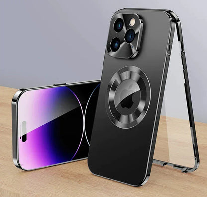 BowLift | Case 360° Full Screen Lens Metal Magnetic Magsafe Covers Aluminum for iPhone 15 14 13