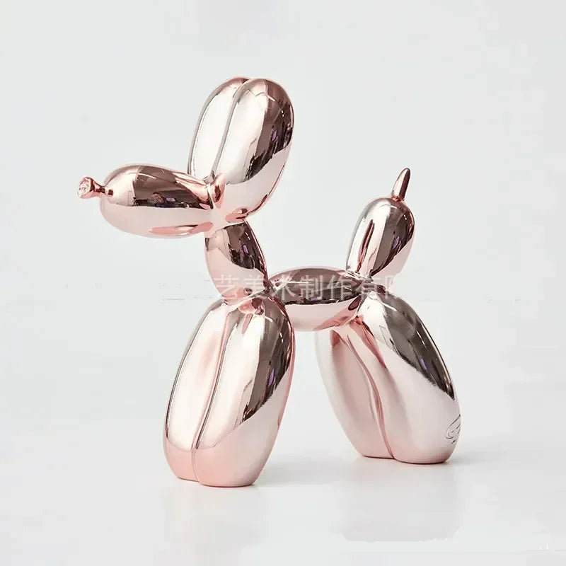 Skanto | Nordic Balloon Dog Sculpture Resin Animal Sculpture Art Sculptures and Figures Crafts Home Decor Room Desktop Accessories