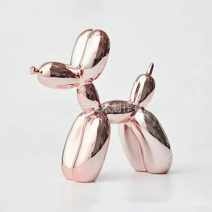 Skanto | Nordic Balloon Dog Sculpture Resin Animal Sculpture Art Sculptures and Figures Crafts Home Decor Room Desktop Accessories