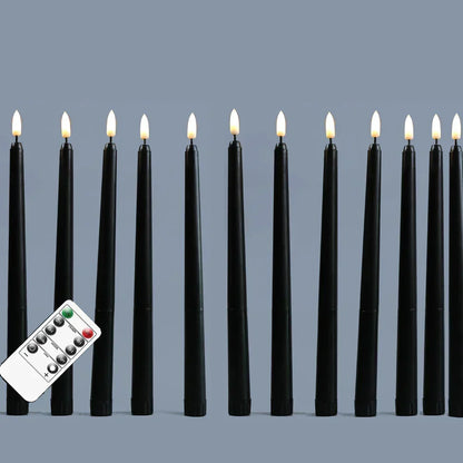 Skanto | Nightfall - Black LED Candles with Remote for Halloween