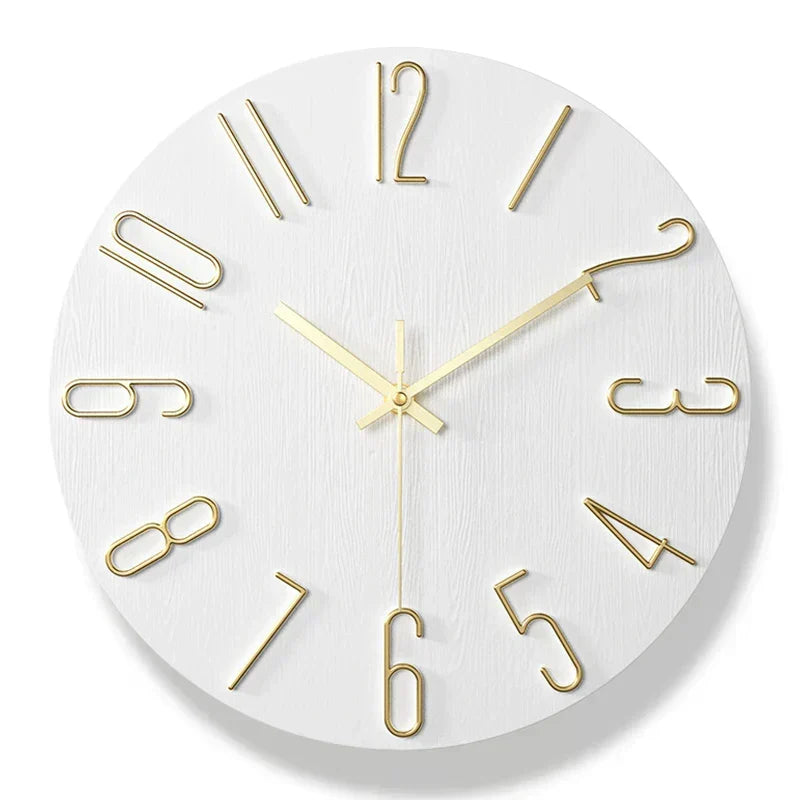Scandinavian Style Wooden Wall Clock
