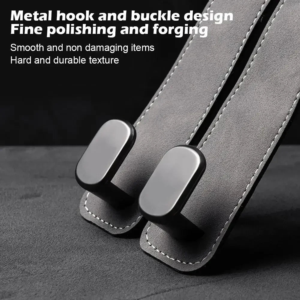 BowLift | Car Headrest Organizer Leather Hook