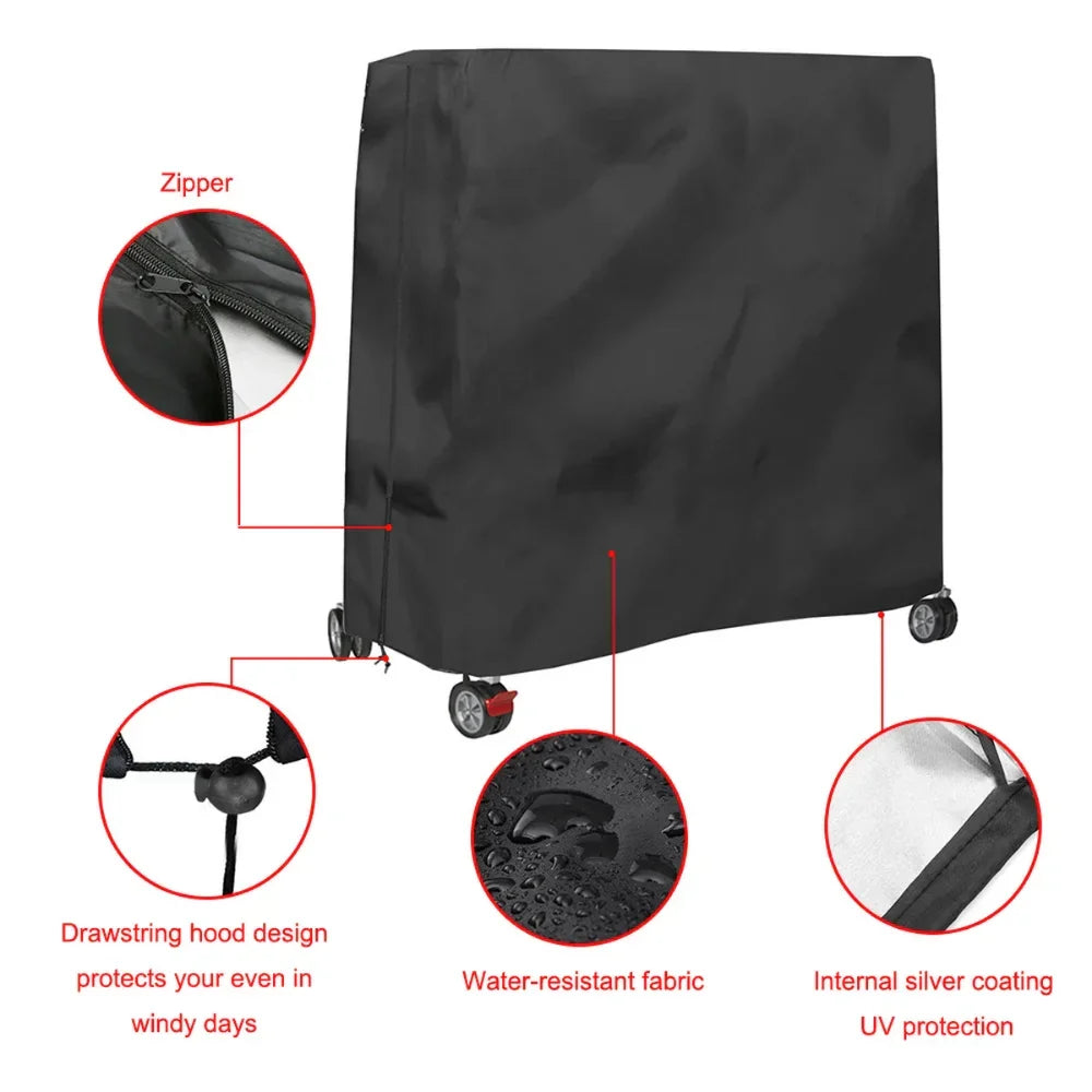 Skanto | Robust Waterproof Table Tennis Table Cover - 210D Oxford Fabric Storage Gear for Indoor/Outdoor