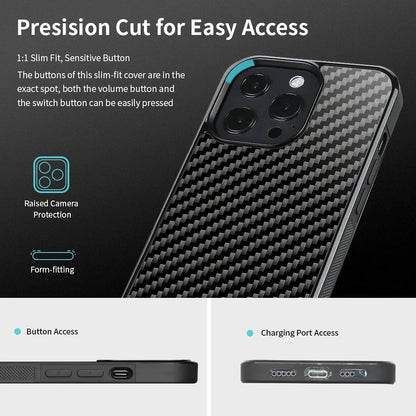 BowLift | Magsafe Carbon Fiber Shockproof iPhone Case