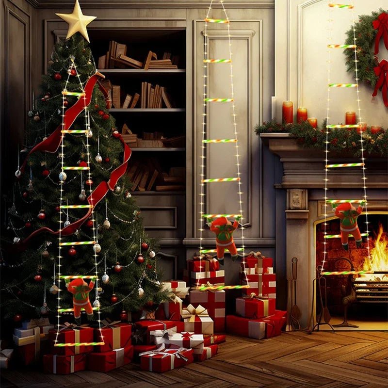 Skanto | Santa Climbing Ladder Animation, LED Christmas Decoration