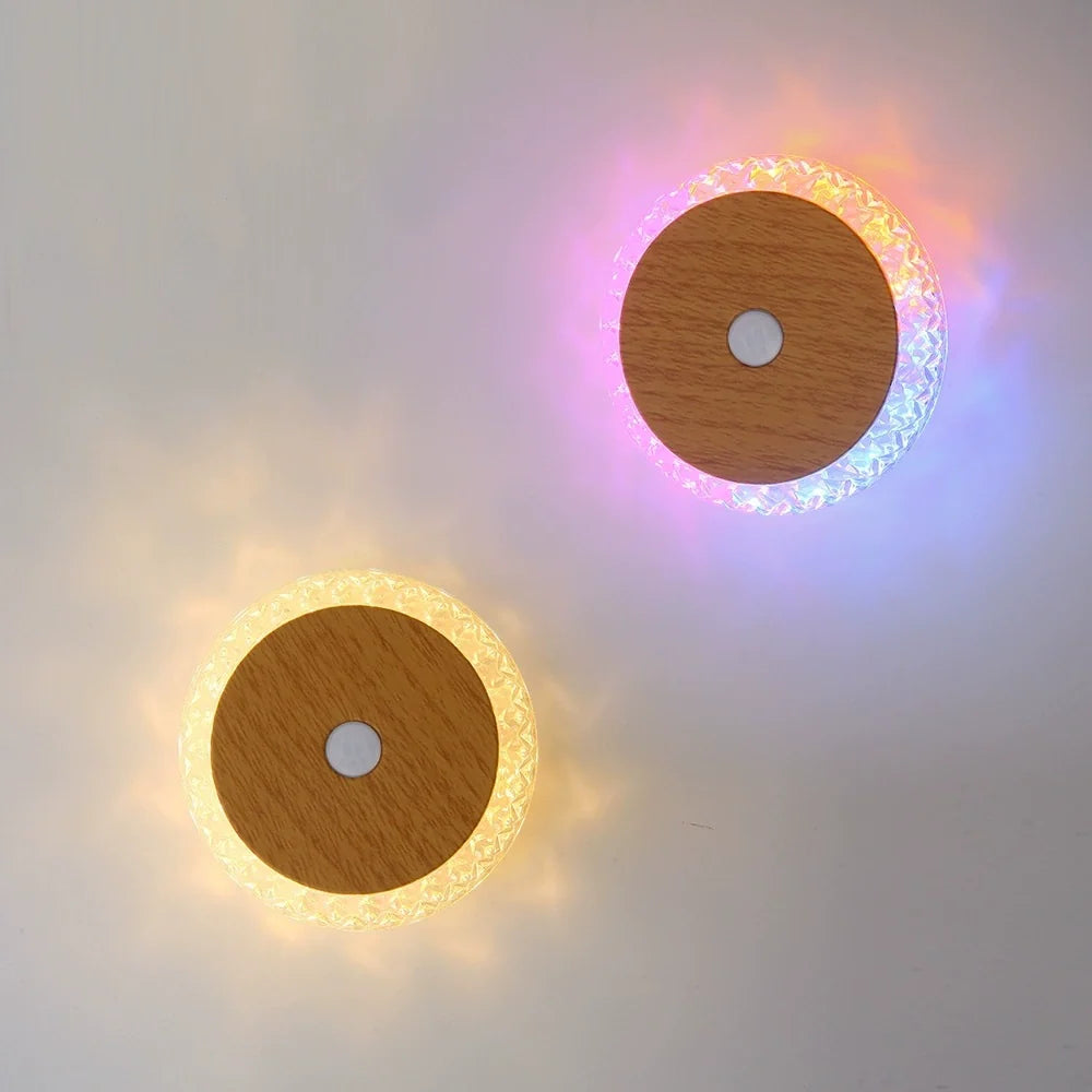 Smart Rechargeable Motion-Sensing Wall Lamp Hotel Bedside Ambient Night Light No-Drill Wall Light