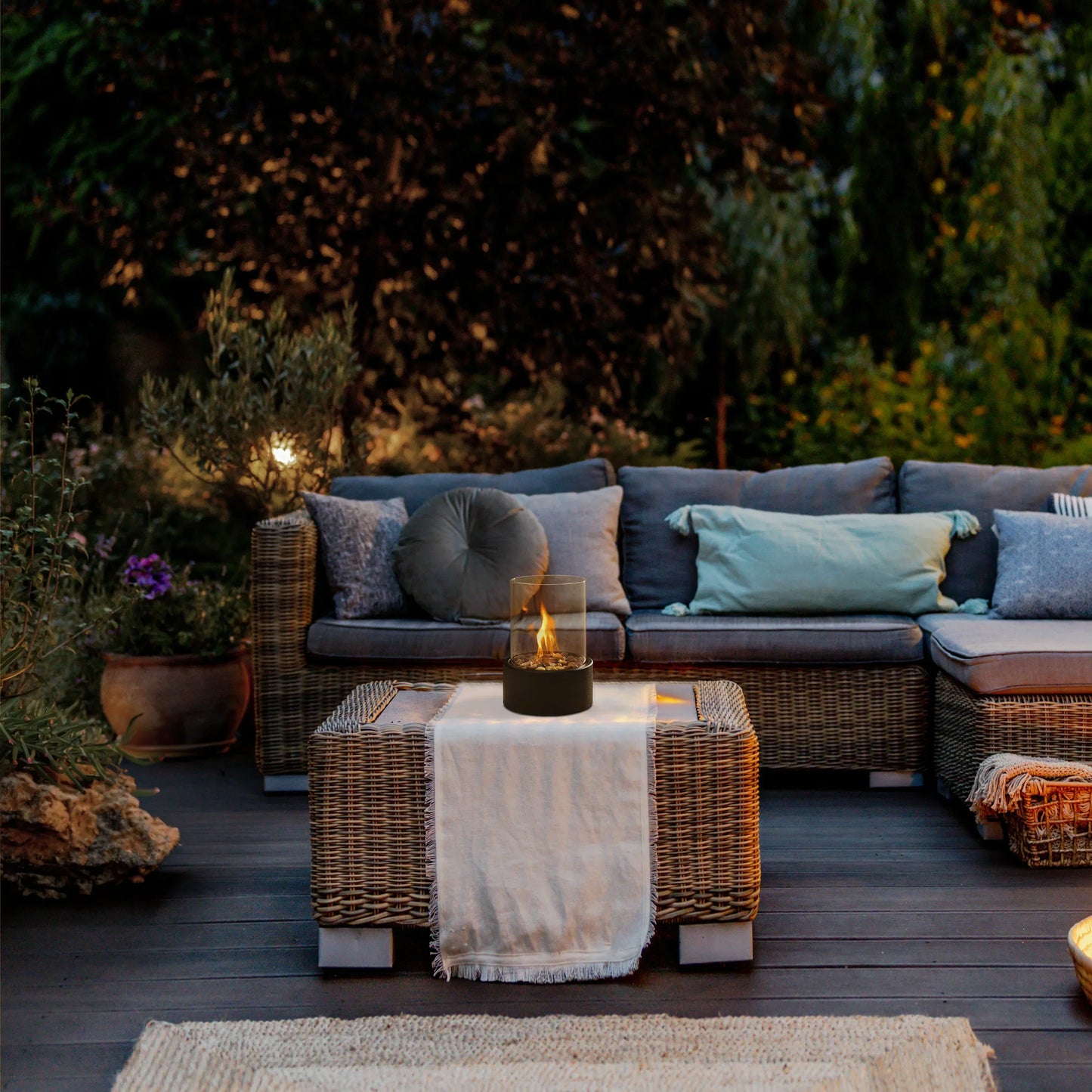 Skanto | Stylish & Modern Tabletop Fire Lantern