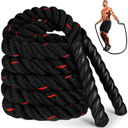 Skanto | PowerJump Adjustable Weighted Jump Rope – Heavy Training Rope