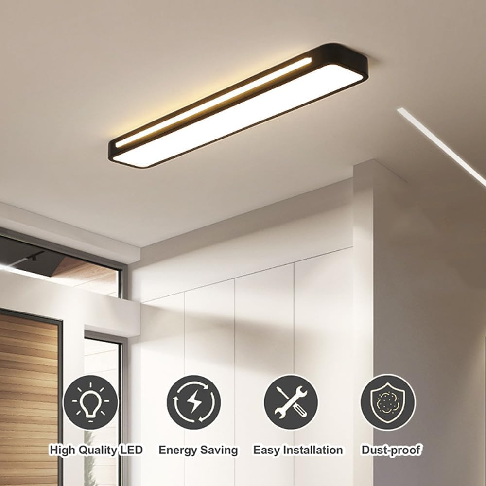 BowLift | Minimalist LED Ceiling Lamp made of Iron and Acrylic
