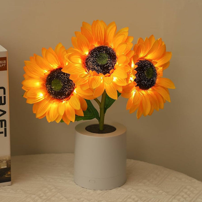 Skanto | Skanto Sunflower LED Table Lamp - Decorative Lighting Fixture for Home Decor & Bedside Use