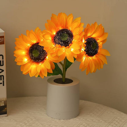 Skanto | Skanto Sunflower LED Table Lamp - Decorative Lighting Fixture for Home Decor & Bedside Use