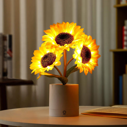Skanto | Skanto Sunflower LED Table Lamp - Decorative Lighting Fixture for Home Decor & Bedside Use