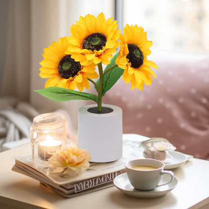 Skanto | Skanto Sunflower LED Table Lamp - Decorative Lighting Fixture for Home Decor & Bedside Use