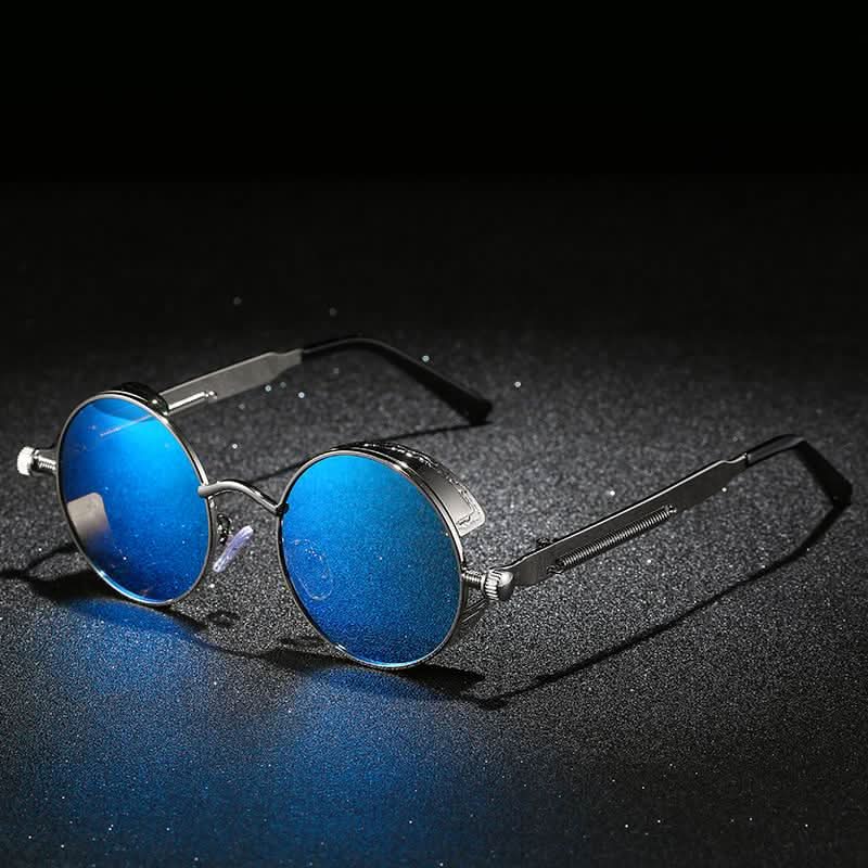 Skanto | Vintage Round Steampunk Sunglasses Polaroid UV400