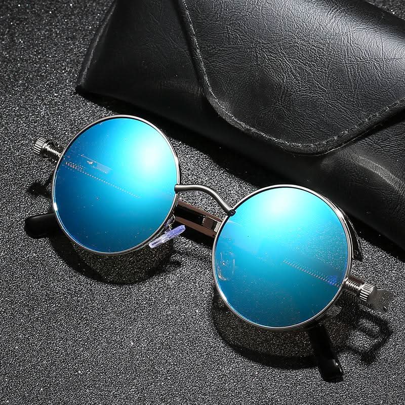 Skanto | Vintage Round Steampunk Sunglasses Polaroid UV400