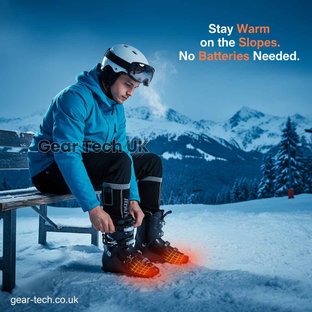 Skanto | Rechargeable Heated Ski Socks & Foot Warmers – Electric Thermal Socks for Skiing, Snowboarding & Winter Sports UK