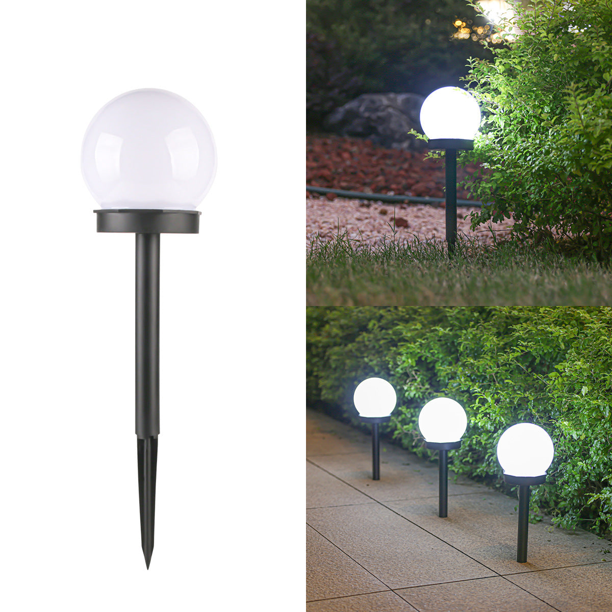 Modern Minimalist Waterproof Solar Sphere LED Landscape Light For Garden | Karnz