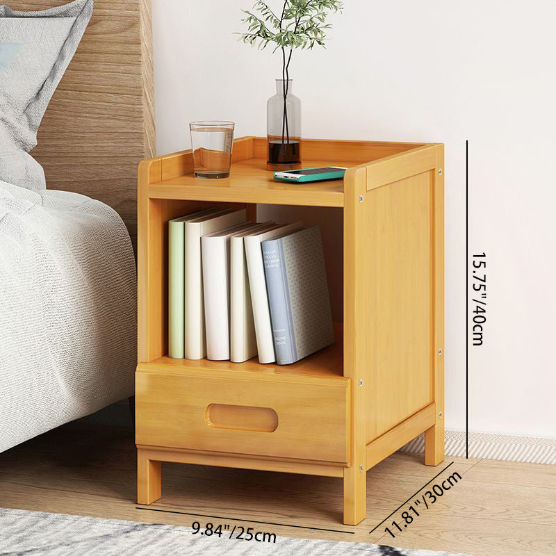 Sandsberg | BambooLux Nightstand | Minimalist Bamboo Design | 1-2 Drawers | Sustainable & Functional for the Bedroom